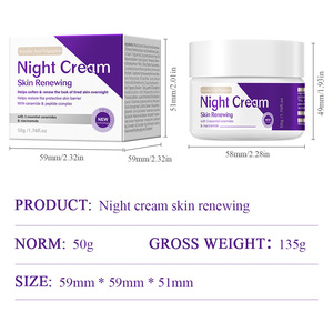 Crema de Noche Personalizada OEM con Niacinamida, Glutatión y Colágeno para Blanquear, Hidratar y Reparar la Piel Oscura - Product Image 4
