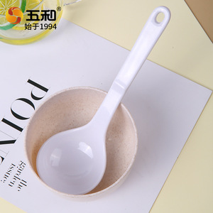 Wuhe Melamine Soup Spoon Solid Color Durable For Catering - Product Image 3