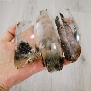 Bán Buôn Chất Lượng Tốt 6-15 Cm Đánh Bóng Sáng 100-<span class=keywords><strong>400</strong></span> G Phantom Thạch Anh Điểm Đáy Nguyên Tự Nhiên Vườn Thạch Anh Pha Lê Tháp - Product Image 5