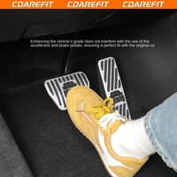 Applicable aux pédales d'accélérateur et de frein antidérapantes en acier inoxydable ICAUR V27, emblème de voiture coloré en forme d'œuf, accessoires de modification