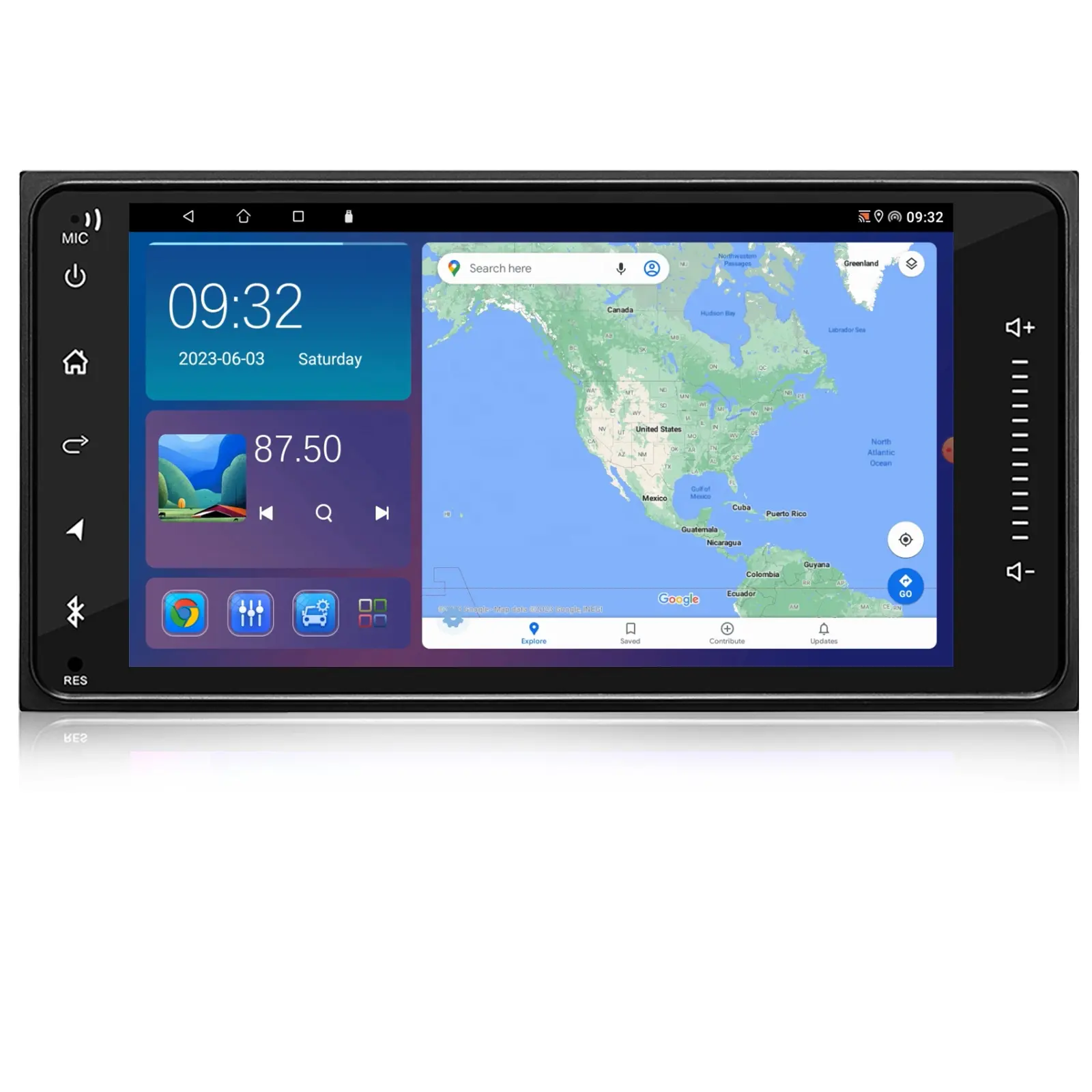 JYT 7 inç Android 10 Android araç DVD oynatıcı oyuncu akıllı multimedya Toyota Carplay için Android oto 2 + 32GB 2 + 64GB 2 Din araba Stereo