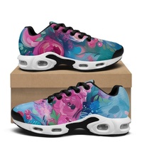 Sneakers personnalisées avec impression intégrale, coussin d'air, chaussures de course en mesh POD, cadeau de Noël personnalisé, motif personnalisé