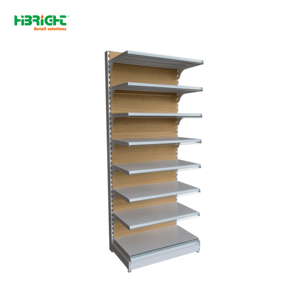 Black Single Sided <b>Wall</b> Display Gondola Rack For Convenience Retail Shop - Product Image 4