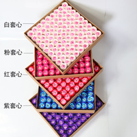 Boîte cadeau de savon en forme de rose éternelle pour Pâques, Halloween, la fête des mères, la Saint-Valentin, la remise des diplômes, le Nouvel An chinois, Noël