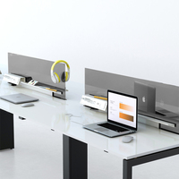 Station de travail de 4 places, meuble de bureau