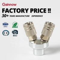 Collecteur d'air pneumatique à 3 voies, raccord NPT 1/4 ", 3 pièces, connecteurs de tuyau d'air, accessoires de séparateur de compresseur industriel