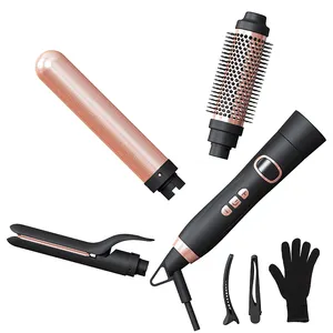 Điện Lược Chuyên Nghiệp Gốm Tóc Phẳng Bàn Ủi Hoán Đổi Cho Nhau Tóc Curler 3 Trong 1 Curling Waver Wand Curling Sắt Nhà Sử Dụng