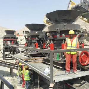 Broyeur à cône multi-cylindres de conception modulaire longue durée pour le concassage du béton avec composants PLC d'engrenage de roulement de moteur à noyau - Product Image 4