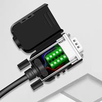 Cable RS232 RS485 Terminales de ruptura Sin soldadura Nuevo tipo Conector Ethernet DB9 Conector macho de 9 pines DB9 Conector macho