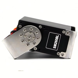Nuevos servomotores metálicos HANHAI SM260BL de 24V con rotación de 360 grados y alto torque para robots RC de hasta 650 kg - Product Image 4