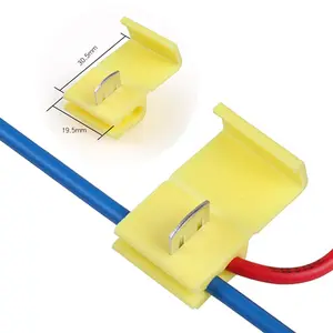 Fast Connector Crimp Insulated Electrical Terminal AWG14-10 Scotch Lock Snap Clips Without Breaking For Wire Splice Connecting