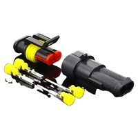 Kit de 2 à 5 ensembles de connecteurs électriques étanches AMP Super Seal à 2, 3, 4, 5 ou 6 broches, 220V, pour usage automobile