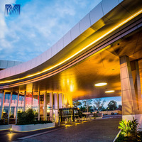 Decoración Exterior de Edificios Personalizada, Resistente al Viento, Anticorrosión, Protección de Privacidad, Muro Cortina de Aluminio con Grabado Láser 3D