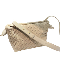Vente chaude en cuir véritable femmes bandoulière sac à bandoulière tissé épaule Style Vintage pour robe d'été pour dames