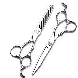 Haars chere versand bereit 6-Zoll-Haarschere Jargem Professional Thinning Hair Scissors 6 Zoll für das Schneiden von Friseuren