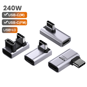 240W <span class=keywords><strong>USB</strong></span> <span class=keywords><strong>C</strong></span> 180 Độ <span class=keywords><strong>Adapter</strong></span> 180 <span class=keywords><strong>USB</strong></span> <span class=keywords><strong>C</strong></span> Adapte U Hình Dạng <span class=keywords><strong>USB</strong></span> <span class=keywords><strong>C</strong></span> Nam Cho Nữ 40Gbps Kết Nối Cho Bàn Hơi Nướ<span class=keywords><strong>c</strong></span> <span class=keywords><strong>Thunderbolt</strong></span> Chuyển Đổi - Product Image 1