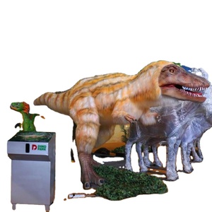 Modèle de dinosaure T-Rex juvénile animatronique à plumes grandeur nature pour exposition et décoration de parc à thème - Product Image 1
