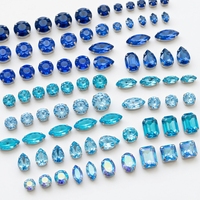 Strass en verre à coudre avec trous pré-percés - Pierres de cristal haute brillance pour la décoration de robes de mariée et de robes de soirée