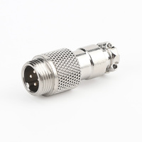 Enchufe de aviación GX12 chapado en oro de grado industrial-Conector de núcleo chapado en oro de grado industrial 2 3 4 5 6 7-macho/hembra