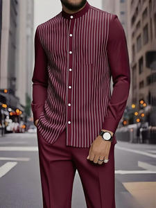 Herren lässig Herbst Tier gestrickt Street Style T-Shirt Hose Set Langarm Digitaldruck Outdoor Sport Vintage 2 Stück - Product Image 2