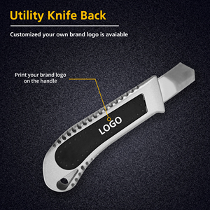 Cuchillo Multiusos con Mango de Aluminio Fundido a Presión Personalizado ZY-503, Cuchillo de Corte Ultraafilado con Hoja de Repuesto de 18 mm, Cortador de Cajas, Cuchillos de Corte, Bricolaje, OEM - Product Image 6