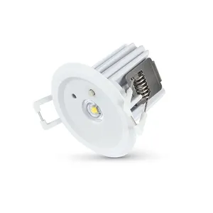 New design indoor emergency down lights pc material led ceiling light recessed fittings cob downlight