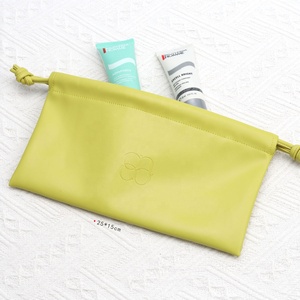 Custom Emboss Printing Waterproof Pu Leather Makeup <b>Drawstring</b> Bag Gift Travel Packaging Dust Cosmetic <b>Pouch</b> - Product Image 3