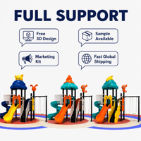 SageDelightRides Unité de loisirs commerciale Toboggan aquatique Balançoire Plateforme pour enfants LLDPE Acier galvanisé Civic Square Vente en gros