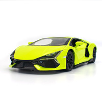Nouvelle voiture de sport Aventador en alliage O 1:24 avec fonction de pulvérisation, son, lumière et effets audio à propulsion par recul, et fenêtre.