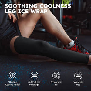 2026 Venta caliente logotipo personalizado precio de fábrica 8mm terapia fría y caliente recuperación muscular deporte Gel de hielo manga de pierna completa - Product Image 5