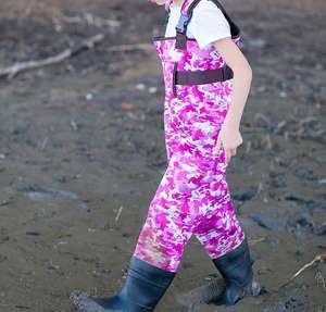 Coffre de camouflage à la mouche <span class=keywords><strong>rose</strong></span> étanche pour enfants, jeux de pêche, pataugeoire de bateau en plein air, nouveau - Product Image 2