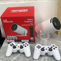 Vente flash - Projecteur intelligent Android 4K haute définition pour Noël, mini projecteur, contrôleur, console de jeu 3D, LCD WIFI 6 Hy300, projecteur de jeu