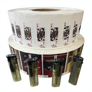 and <strong>custom</strong> supplier of waterproof, reusable, detachable vinyl adhesive stickers and labels for <strong>lighters</strong> with your logo. - Product Image 2