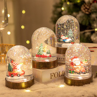 Nouveau cadeau de noël tendance pour enfants lumineux père noël bonhomme de neige wapiti poupée abat-jour Style veilleuse décorations de bureau