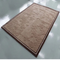Karpet Rajut Tangan Modern 100% Wol Cina, Anti-Selip, Dapat Disesuaikan, untuk Ruang Tamu dan Penggunaan di Rumah