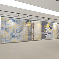 Présentoir à tapis multifonctionnel, léger, personnalisable, anti-rouille et résistant à l'eau, en métal moderne à tirage plat, directement de l'usine
