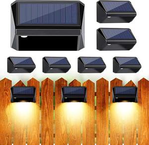 Lampe solaire murale extérieure à incandescence en acier inoxydable IP65 étanche pour clôture, couloir, terrasse - Product Image 2