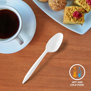 Juego de Cubiertos Desechables de Plástico para Camping y Suministros de Restaurante, Ecológico, Biodegradable, Libre de BPA, Apto para Alimentos, Juego de Picnic con Pajita - Product Image 3