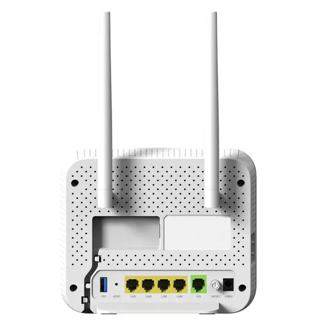 Router GPON Nirkabel Dual Band, Router GPON Nirkabel 2.4G & 5G Wi-fi 802.11ac Putih 1000Mbps 175X175X30Mm 270X155X73Mm 300 Mbps 867Mbps 3K