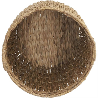 Cesto de Armazenamento Ecológico para Decoração de Banheiro, Durável, em Fibra Natural, Suporte OEM ODM para Toalhas e Artigos de Higiene