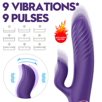 S-HANDE 9 Fréquences, Machine à Vibrations Chauffante et Pénétrante, Jouets Vibrants Lapin, Vibrateurs pour Femmes