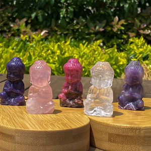 Figura de Buda Bebé Tallada a Mano en Cristal Natural, Piedra Preciosa de Reiki para Meditación, Decoración del Hogar, Regalo, Venta al Por Mayor - Product Image 5