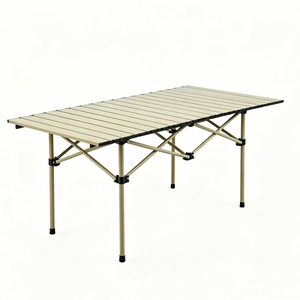 <span class=keywords><strong>Mesa</strong></span> <span class=keywords><strong>de</strong></span> Camping Plegable Portátil y Ligera <span class=keywords><strong>de</strong></span> <span class=keywords><strong>Aluminio</strong></span> <span class=keywords><strong>Enrollable</strong></span> para Exteriores, Playa, Jardín y Eventos - Product Image 1