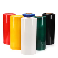 Bonne Qualité Rouleaux Noir Main Palette Film Rétractable En Plastique Jauge Film Étirable Prix De Gros