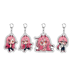 Custom <b>Anime</b> Cartoon Fashionable Acrylic <b>Keychain</b> Pendant Creative Campus Small Pendant with UV Printing Irregular Shape - Product Image 2