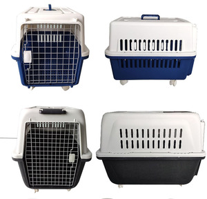 Cage pour <span class=keywords><strong>chien</strong></span> Boîte de <span class=keywords><strong>transport</strong></span> d'air en plastique portable améliorée et renforcée Plusieurs tailles pour différentes Cages de chenil pour animaux de compagnie - Product Image 5