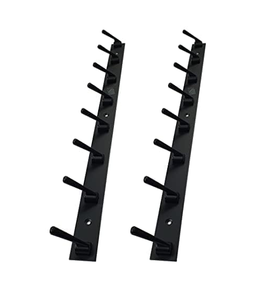 Gancho de Pared de Acero Inoxidable Negro de 8 Pines, Modelo 103-8, Resistente a la Corrosión, para Toallas, SS202 - Product Image 1