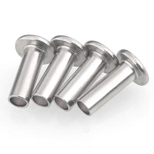 Din7338 304 316 Roestvrij Staal M2 M2,5 M3 M4 M5 M6 Semi-Buisvormige Klinknagel Dunne Platte Kop Semi-Buisvormige Klinknagels Met Hol Uiteinde - Product Image 2