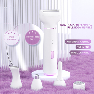 Tondeuse multi-oreilles et <span class=keywords><strong>nez</strong></span> Tondeuse pour le corps Rasoir pour femmes Rasoir pour bikini Rasoir pour femmes 5-en-1 Rasoir <span class=keywords><strong>épilateur</strong></span> facial pour femmes - Product Image 2