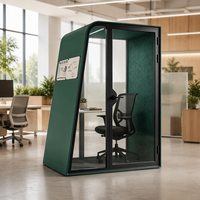 Cabine Acoustique Autoportante Certifiée CE, Direct Usine, ODM OEM, Pod de Bureau Insonorisé Mobile pour une Personne